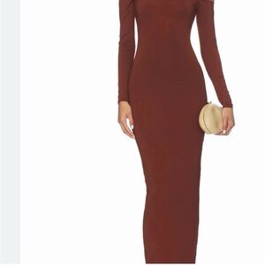 All the ways Chic Long Sleeve Maxi Dress in Rich Brown
